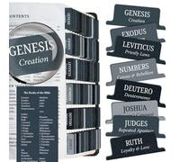 Saintilway Productions Bible Rider - High Quality Tear Resistant - Easy to Apply - Laminated for Long Lasting Durability - Old & New Testament - Perfect for All Bibles - for Women and Men (Charcoal)