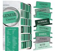 Saintilway Productions Bible Rider - Premium Quality Tear Resistant Easy to Apply - Laminated for Long Lasting Durability - Old & New Testament - Perfect for All Bibles - For Women and Men - Mint