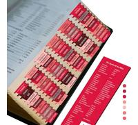 Saintilway Productions Bible Rider - Tear Resistant - Easy to Apply - Laminated for Durability - Old & New Testament - Perfect for All Bibles - for Men and Women - Red