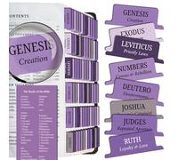 Saintilway Productions - Bible Tabs Premium Tear Resistant Bible Tabs - Easy to Apply, Laminated for Durability - Old & New Testament - Perfect for All Bibles - for Women and Men (Lavender)