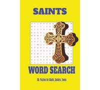 SAINTS Word Search Puzzle: Word Search with Easy-to-Read Print - 50+ Puzzles for fun, entertainment, gift, 100+pages