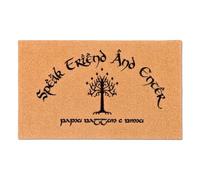 SAIONJI Speak Friend and Enter Outdoor Doormat, Faux Coir, 29 x 17.5 Inches, Elvish Script, Waterproof, Non-Slip