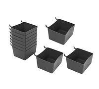 Saipart 10Pcs Pegboard Box, Pegboard Bin Kit, Pegboard Basket Storage Organizer, Pegboard Accessories Parts for Organizing Tools