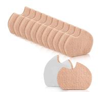 Saipart 24 Pieces Foot Pads for Dancer Sesamoiditis Pads for Ball of Right Feet Pain for Men Women Dancing Pain Relief Skin Color