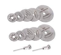 Saipor 12pcs/2Sets HSS Circular Wood Cutting Saw Blade Discs for Dremel