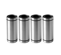 Saipor 4Pcs LM6LUU Linear Ball Bearings 6mm Bore Longer Linear Motion Bushing Carbon Steel Double Side Rubber Sealed LM6LUU Bearing Rod Liner Shaft Parts for CNC Machine 3D Printer Linear Rail Guide
