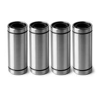 Saipor 4Pcs LM8LUU Linear Ball Bearings 8mm Bore Longer Linear Motion Bushing Carbon Steel Double Side Rubber Sealed LM8LUU Bearing Rod Liner Shaft Parts for CNC Machine 3D Printer Linear Rail Guide