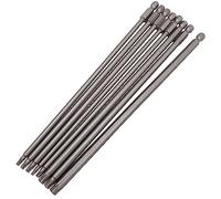 Saipor Set of 8 Long Torx Bits 200 mm Hex Shank Tamper Proof Screwdriver Torx Magnetic Bits T8, T10, T15, T20, T25, T27, T30, T40 for Screwdriver and Electric Screwdriver