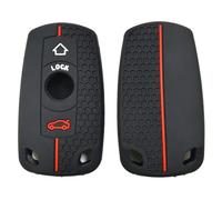 SAIQIAFC For BMW 3 Series Remote Control 2-button Honeycomb Pattern Silicone Key Cover For BMW 5 Series X5 Car Key Case Hollow Style-A