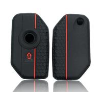 SAIQIAFC For BMW Motorcycle Honeycomb Pattern with Smiley Face Silicone Car Key Cover-B