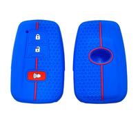 SAIQIAFC For Corolla RAV4 For Camry Asia Dragon Prado Remote Control 2+1 Button Honeycomb Silicone Key Cover-C