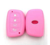 SAIQIAFC For KIA For Hyundai One-button Start 4-button Car Key Cover IX35 Silicone Key Case Portable-G