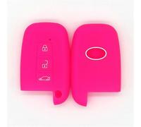 SAIQIAFC For KIA K2K3K5 For Smart Car Sorento For Smart One-button Start Version 3-button Silicone Key Protection Bag Cover Key Shell Accessories-E