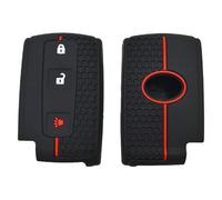 SAIQIAFC For Prius For Smart 3-button Honeycomb Pattern Silicone Key Cover For Crown Car Key Bag Half Pack-A