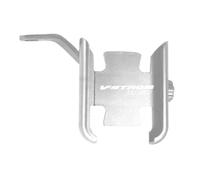 SAIQIAFC Motorcycle Phone Mount 360° Rotatable Motorbike Phone Holder For Suzuki VSTROM V-Strom Vstrom1050 1050 2024 Phone Holder Handlebar Mirrors Stand Bracket-Mirror Type Silver
