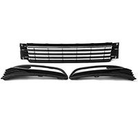 SAIQIAN Car Grill A Set Car Front Bumper Center Grille + Fog Light Lamp Grille Grill For VW For P-olo 2014-2017 Racing Grills Front Kidney Grille