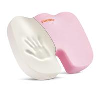 SAIREIDER Office Chair Cushion, Car Seat Cushion, Memory Foam Coccyx Cushion Pads for Tailbone Pain, Sciatica Relief Pillow, Correct Sitting Posture (Pink)