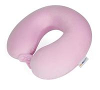 SAIREIDER Travel Neck Pillow 100% Pure Memory Foam Airplane Pillow for Head Support,Soft Adjustable Pillow for Plane, Car & Home Recliner (Pink)