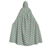 SAISAIXU Cartoon World Map Hooded Cape. Unisex, Festive And Fun Cape For Themed Parties, Halloween And Special Occasions, One Size Fits All.