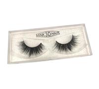 Saisifen 3D Faux Mink Lashes 20mm 3 Pairs, Fluffy Wispy False Eyelashes Natural Dramatic Volume Handmade Layered Lashes Reusable Strip Lashes 3DS23