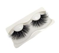Saisifen 5D Faux Mink Lashes 25mm 3 Pairs, Dramatic Fluffy Volume Lashes Long Thick Handmade Layered Strip False Eyelashes for Party Makeup 5D19