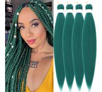SAISIFEN Pre Stretched Braiding Hair 90g/Piece 66 CM/26 Inch Kanekalon Synthetic Hair 4 Pieces/Lot Long Yaki Straight Hot Water Setting Crochet Jumbo Braids #BD