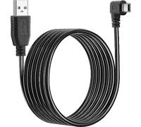 SAISN Mini USB Cable Right Angle 3.5M for Dash Cam - USB A 2.0 Male to 90° Mini USB Cable For Driving Recorder