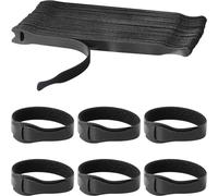 SAISN Pack of 60 Reusable Cable Ties Black Hook and Loop Cable Straps Adjustable Fastening Nylon Cable Ties for PC Cable Management, Home Office Organizing Cords (200 * 12 mm)
