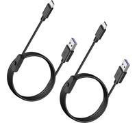 SAISN USB Type C Switch Charging Cable 2 Pack USB A to USB C Male to Male Power Cord with 501 On Off Switch USB to USB-C Adapter Wire for LED Desk Lamp, USB Fan, LED Strips Lighting, 6 Feet