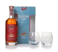 Saison Rum Sherry Cask Gift Set with 2x Glasses Dark Rum