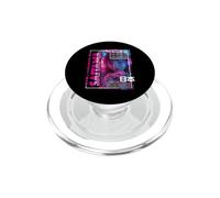 Saitama City 80s Synthwave E-Girl Japan Saitama PopSockets PopGrip for MagSafe