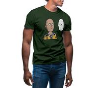 Saitama Ok Inspired Punch One Anime Color Trending Men's Military Green T-Shirt Size XXL