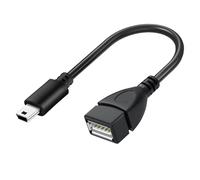 SaiTech IT Mini USB OTG Cable for Digital Cameras - USB A Female to Mini USB B 5 Pin Male Adapter Cable