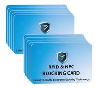 SaiTech IT RFID Blocking Cards Protect Your Entire Wallet, Purse, and Cards from NFC Contactless Theft Wallet for Men & Women - Sky Blue, Sky Blue, 10 Pcs Sky Blue, Rf