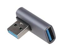 Saiyana 10Gbps USB To USB 3.0 Adapter USB Female To USB A Male Converter For Laptop Support 10Gbps Data Transfer 90 Degree Usb Adapter C Male To Female Usb Cable Extension For Computer