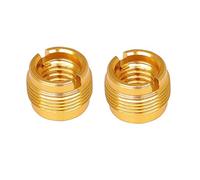 Saiyana 2 Pack Mic Stand Adapter, 3/8" Female to 5/8" Male, Golden Aluminum, MICROPHONE_STAND_ADAPTER