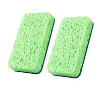 Saiyana Cleaning Cloths,2 Pack Dish Sponge for Kitchen Dual-sided Scrub Sponge Non-Scratch Sponges for Kitchen Dishwashing Household Cleaning