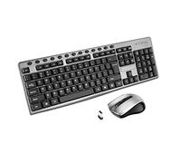 Saiyana Keyboard and Mouse Set,104keys Wireless Keyboard Mouse Kit Portable Mini Keyboard Mouse Combo Set For Notebook Laptop Desktop PC Smart TV