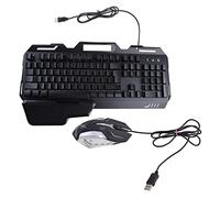 Saiyana Keyboard and Mouse Set,Gaming Keyboard Mouse Set Backlight USB Ergonomic Mechanical Feel Gamer RGB Keyboard 104Keys for Tablet Desktop