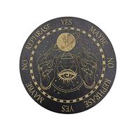 Saiyana Pendulum Board Dowsing Divination Metaphysical Message Board Wooden Carven-Board Witchcraft Wiccan Altar-Supplies-Kit Wooden Dowsing Board