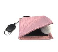 Saiyana Portable Golf Ball Clean Towel With Retractable Keychain Buckle Golf Pocket Towel Wiping Cloth Golf Ball Accessories Small Golf Pocket Towel With Clip Golfing Supplies