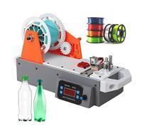 SAIYERUS 3D Recycled PET Filament Maker, 3D Printer Extruders w/Digital Display, Temperature and Speed Adjustable, Desktop Filament Maker for Families, DIY Makers (Includes Bottle Cutter) 110V-220V