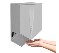 SAIYERUS Bathroom Hand Dryer with HEPA Filter, Heavy Duty Automatic Electric High Speed Hand Dryer for Commercial Restroom, Automatic Induction Hands Dryer, 5-8 Seconds to Dry, 1500W, 220V,Grey