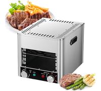 SAIYERUS Electric Steak Grill, Portable Indoor Countertop Oven, Smokeless Electric Grill with 10min Timing & 800℃ Temperature Adjustment, Steak Oven for Broil Chicken Beef Pork and Vegetables,A-220V