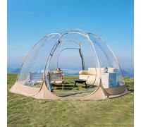 SAIYERUS Pop Up Bubble Tent - Instant Igloo Tent - 8-10 Persons Screen House for Patios - Large Oversize Weather Proof Pod - Cold Protection Camping Tent with Hand Bag - for Garden, Patio, Backyard