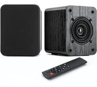 Saiyin Active Bluetooth Bookshelf Speakers, 40W TV Speakers with 3'' Dual Cone Drivers for Full Range in Powerful Sound, Stereo Speaker for Turntable PC AUX/Optical/TV-ARC Input