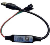 saiyuchen Mini WS2812B WS2811 LED Pixels Strip Light Controller 3 Keys DC USB SP621E Music Bluetooth App Control DC5V-24V (Bluetooth USB Controller)