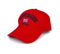 SAJAK Union Jack London England Baseball Cap Hat British Souvenir Gift | 100% Cotton Cap, Embroidered London England Union Jack Badge. Adjustable Strap Fits Most Adults. Multiple Colourways. Unisex.