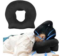 Sajeure Massage Face Down Pillow for Sleeping, Face Down Pillow After Eye Surgery Vitrectomy Recovery Equipment, Prone Cushion, Home Massage Table Headrest For Spa, Black
