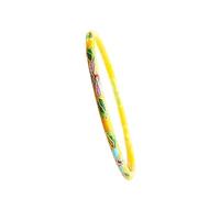 SAJMAKUWLA Cloisonné bracelet, Multicolor Thin Vintage Cloisonne Enamel Bangle Ladies Ethnic Bracelet Chinese Traditional Handcrafts Jewelry Fashion Accessorie(Yellow)